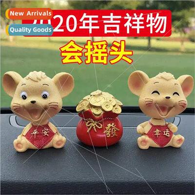 Mascot cky Rat Ornament Peaceful Rat Money Bag Craft  Car Je