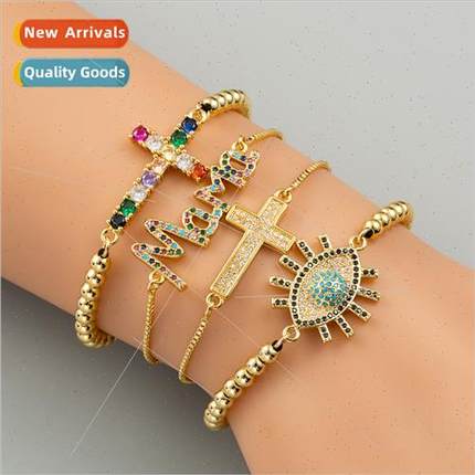 Europe fashion ins hundred micro-set zirconia pull-out brace