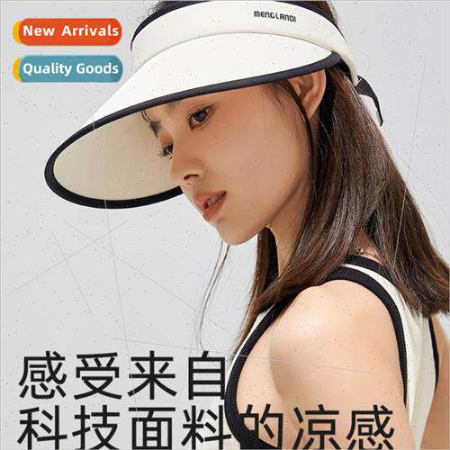 Ice silk sunscreen hollow top hat female summer large brim c