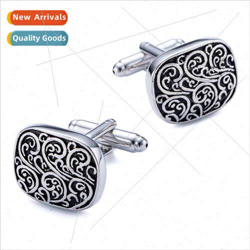 Classic Roman Floral Cufflinks Business French Shirt Buttons