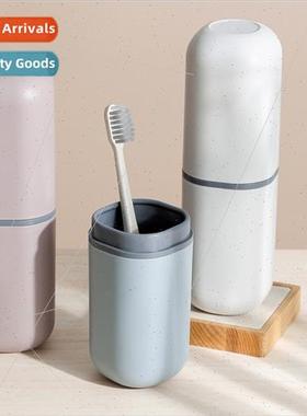 Travel toothbrush cup toothpaste organizer portable set plas