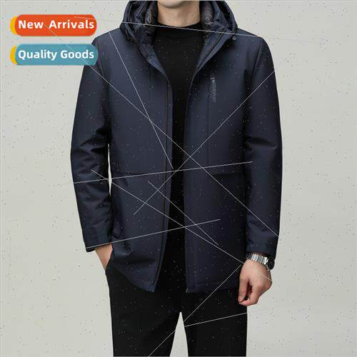 Men removable liner down jacket fall winter men 2023 winter