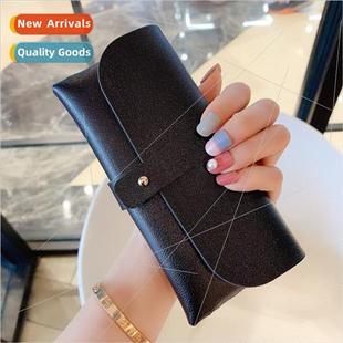 ins simple glasses case soft clutch bag Korean students crea