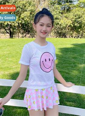 Girls swimsu separates 5-9 years old middle and small childr