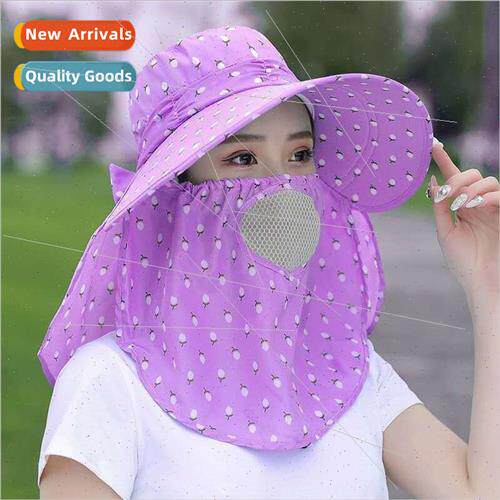 Spring and summer new Ms. sun hat Korea large brim mask shaw