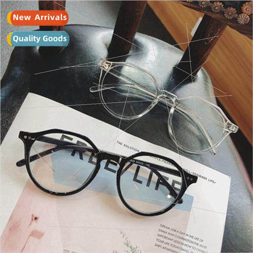 Ultra-light polygonal round frame large face round face myop