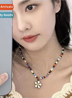 Necklace new spring summer hundred wh collarbone chain color