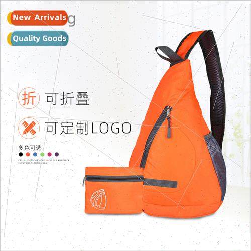 Korea men chest bag women shoulder diagonal cross bag outdoo