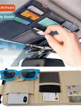 Car visor card clip eyeglasses clip zipper  car ticket block