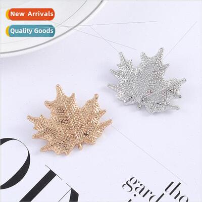 Fashion elegant maple leaf brooch female accessories tempera