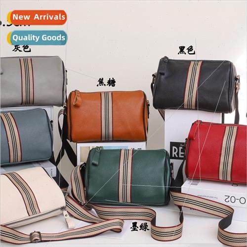 Genuine Leather Pillow Bag 2023 New Soft Leather Bag Colorfu