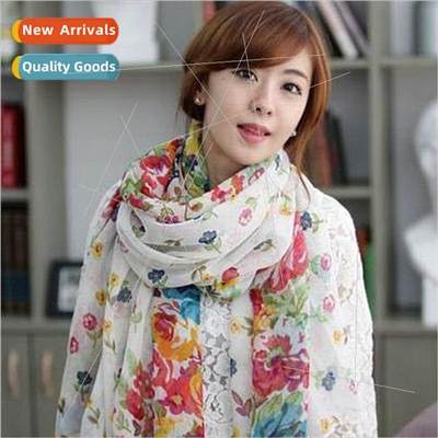 2023 Autumn Winter new large Hundred flowers compete wh Ms.