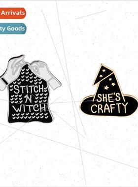 personalized fashion letters cartoon oil drop alloy brooch