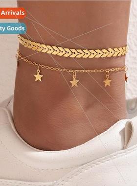Europe fashion geometric airplane fishbone chain accessories