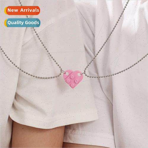Hip Hop Detachable Heart Shaped Block Pendant Shrimp New Fri