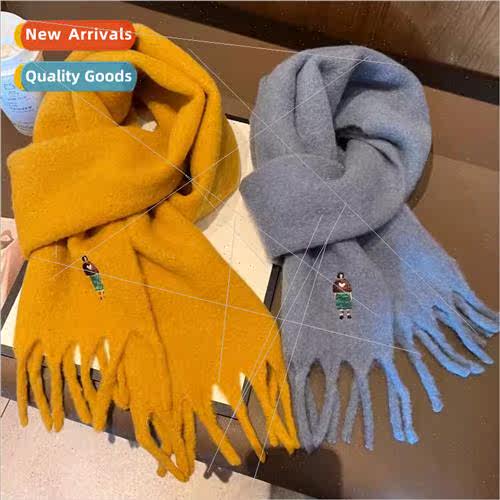 Korean scarf female autumn winter 2023 new senior sense warm
