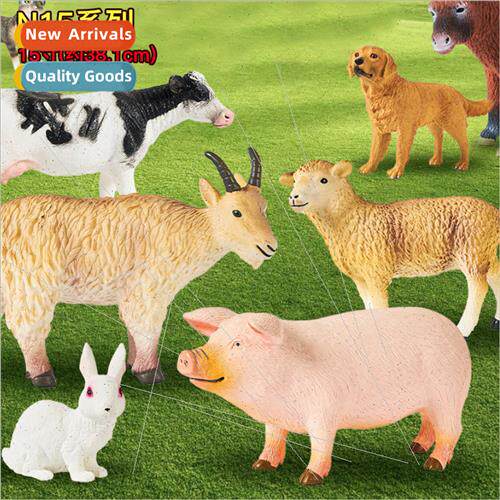 Children simulation farm animal large piggy shark vinyl mari