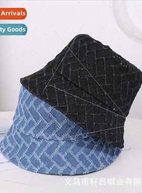 Spring Autumn jacquard cowboy fisherman hat female tide  bur