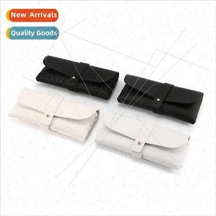 PU flocking new fashion simple soft glasses bag sunglasses c
