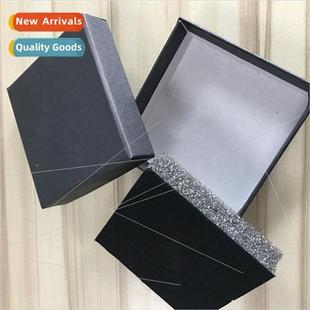 small brooch gift necklace jewelry box Black