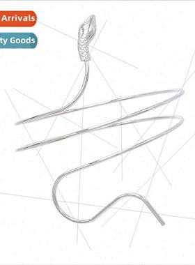 Europe Arm Cuff Punk Coiled Snake Spiral Upper Arm Cuff Fash