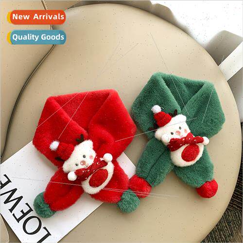 Winter warm cozy Christmas deer cartoon fur ball red green b