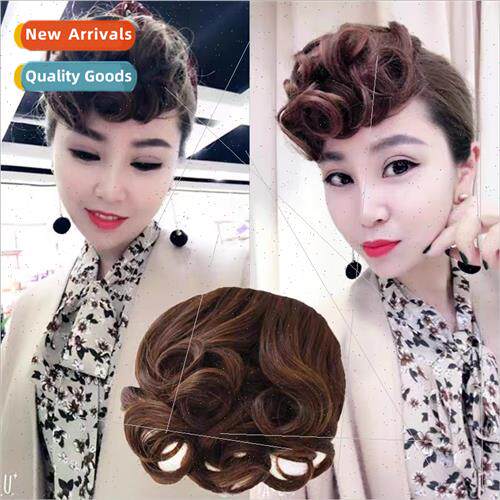 Wig bangs fashion retro curly bangs piece fake bangs curly h