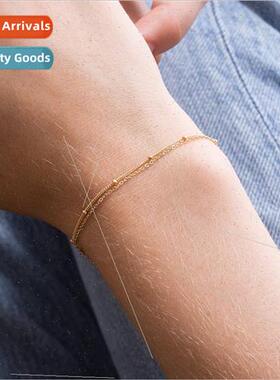 Europe Jewelry Fashion Chain Bracelet Women Stainless Gold-P