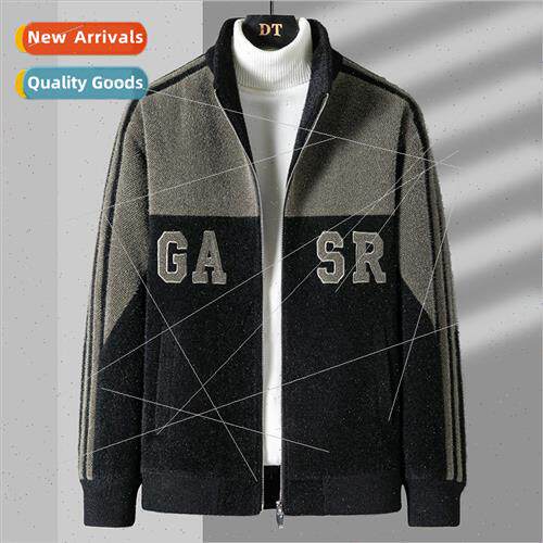 2023 fall winter new gold mink jacket men short high-end twe