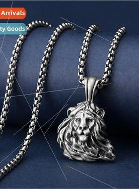 Europe men ins windward shaggy lion pendant new animal penda