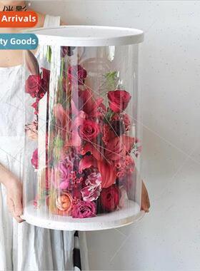 Strawberry Tower Round Crystal Hugging Bucket PVC Cake Bouqu