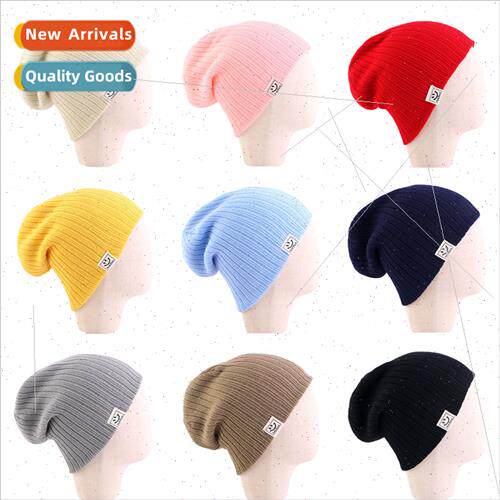 New children cloth labeled light board woolen cap Su cap Bab
