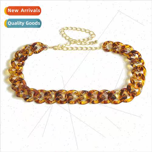 Ethnic versatile ladies amber decorative plastic waist chain