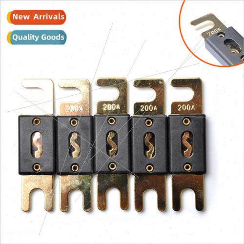 5pcs-200A ANL Large Fuse Gold-plated Fork Bolt Type Auto Fus