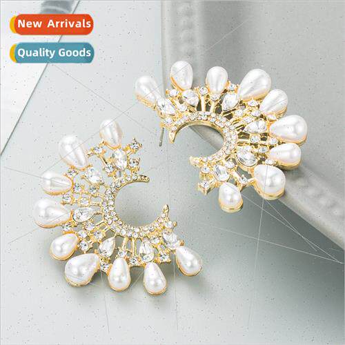 Europe Personalized Geometric Sunflower Gold Earrings Women