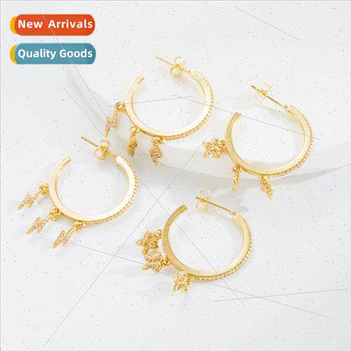 simple fashion butterfly lightning pendant earrings female H