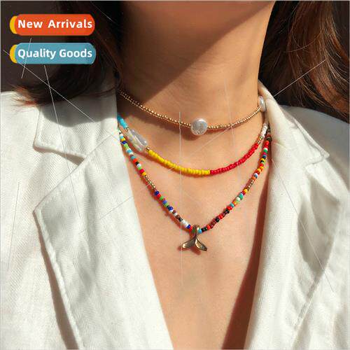 Europe Beach Bohemian Triple Layers Colorful Candy Rice Bead