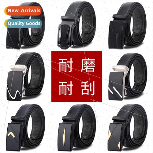 Automatic buckle scratch-resistant belt new men pants belt