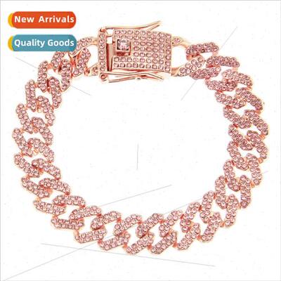 Europe hip-hop hipster diamond bracelet men cool colorful di