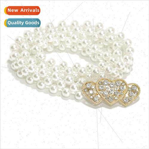 Ladies Pearl Waist Chain Women Sweet Fresh Summer Dress Pear