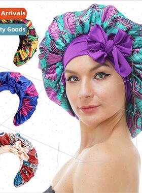 New queen-size nightcap African wind printed flowers sateen