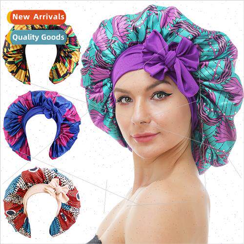 New queen-size nightcap African wind printed flowers sateen