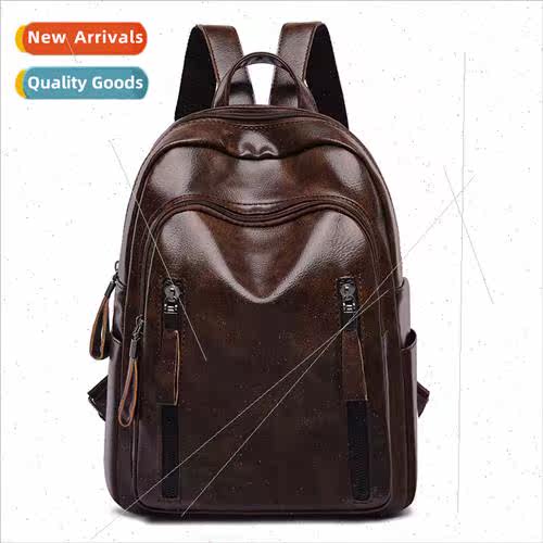 Shoulder bag female new soft leather Europe retro outdoor tr