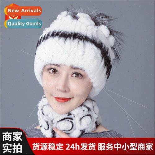 Rabb hair hat female winter fashion versatile warm winter ea