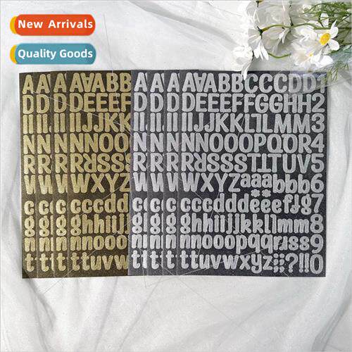 Alphanumeric Stickers A4 Gold Onion Pink lver Creative Holid