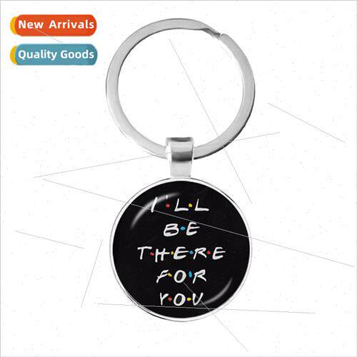 Old Friends TV Show Keychain  Friends Time Gemstone Pendant
