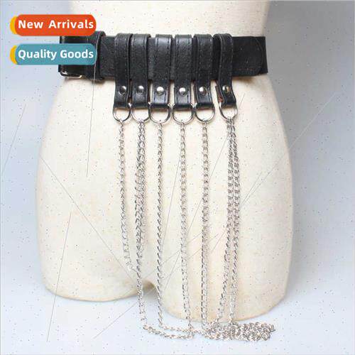 Belt female PU leather versatile chain jeans decorative belt