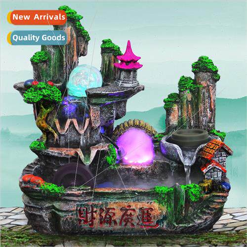 Obligatory wigwam flowing water home fountain ornaments crea