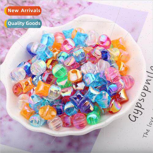 diy handmade beading materials weaving beads loose beads AB