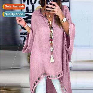 Bohemian colorful crystal necklace female Europe cross tasse